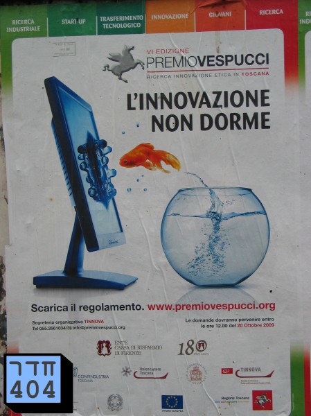 מודעה עם דג. צילום: Oh, Zift™ (cc-by-sa)