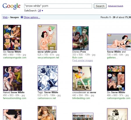 snow white porn in google images